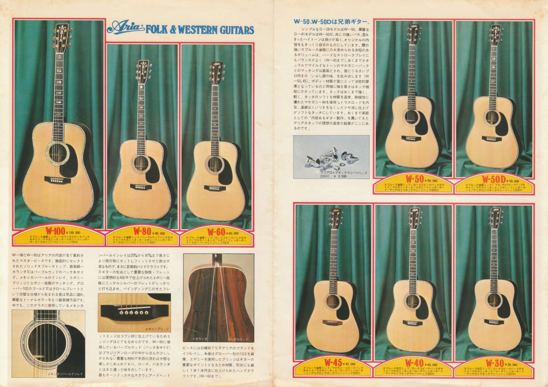 楽器カタログの世界 - アリア アコースティックギターカタログ 1977 Page 2