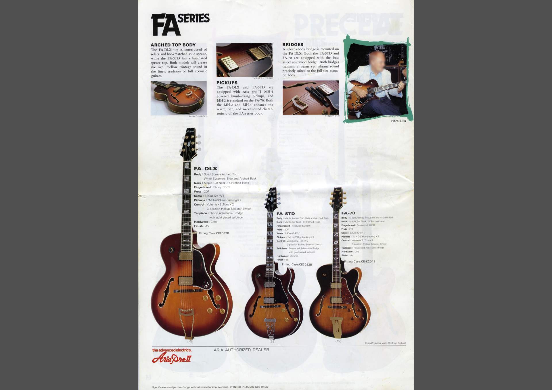 楽器カタログの世界 - アリアプロ2 ギターカタログ 1989 Page 9