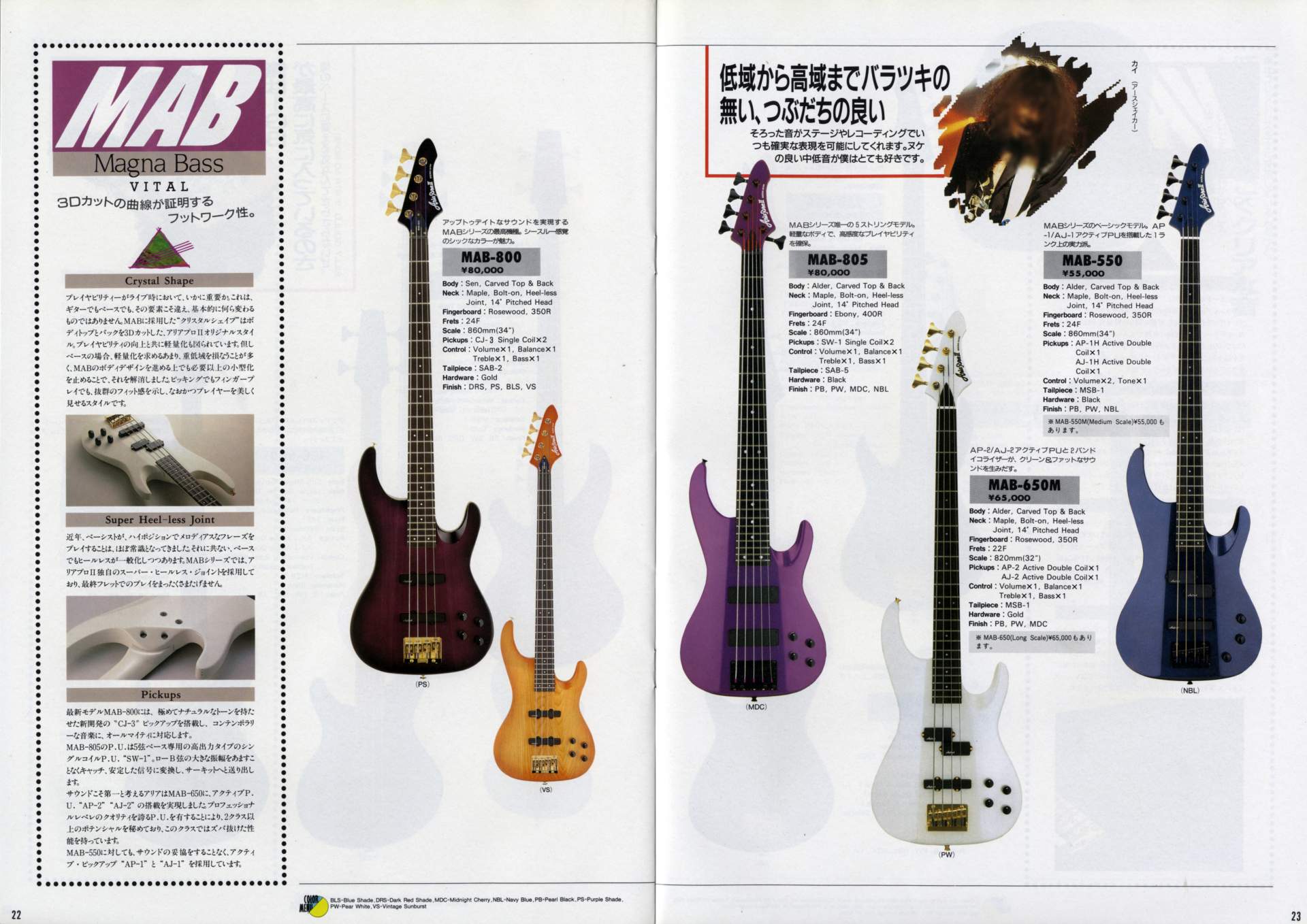楽器カタログの世界 - アリアプロII ギターカタログ 1991 Page 13