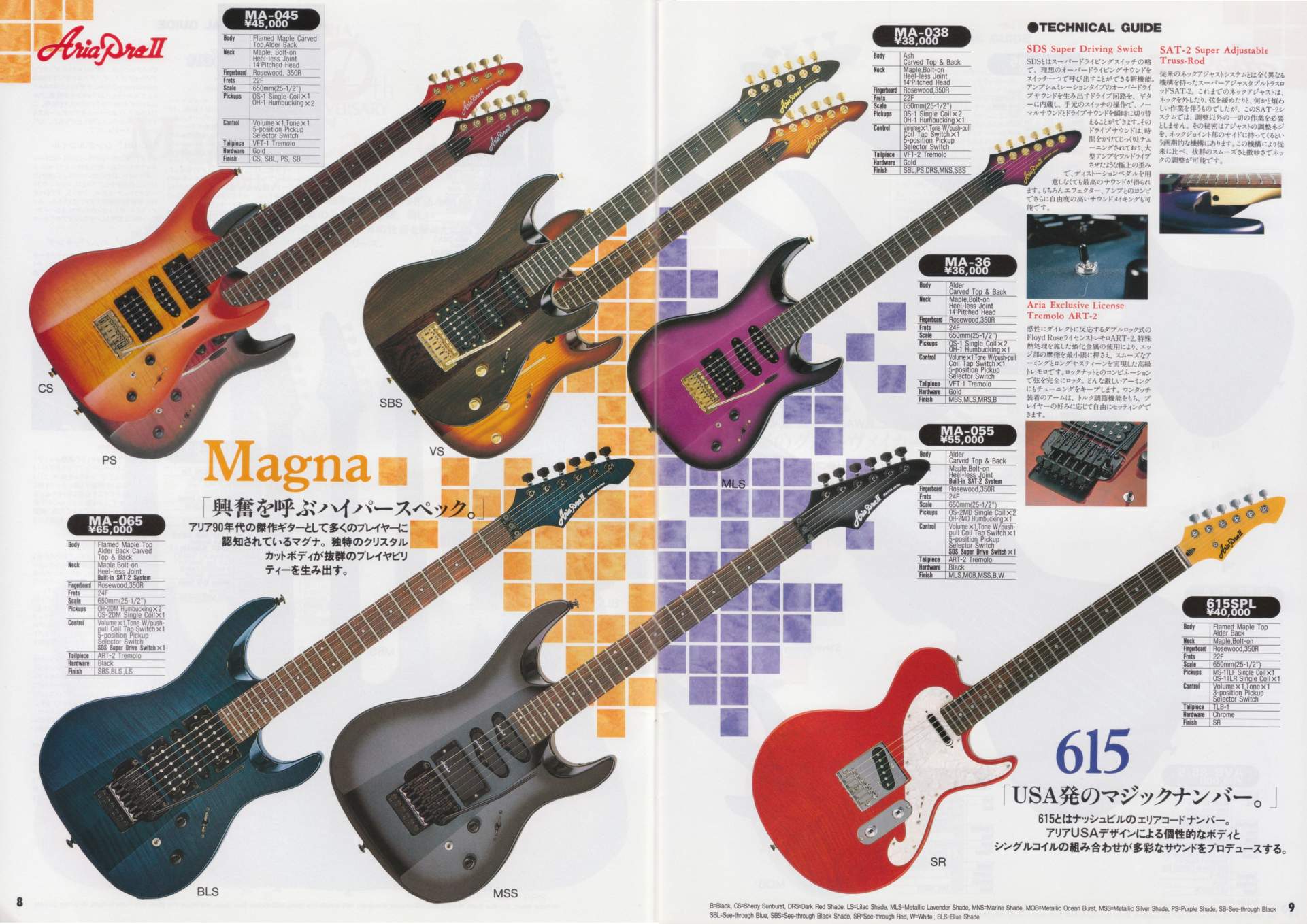 楽器カタログの世界 - アリアプロII ギターカタログ 1996 Page 5