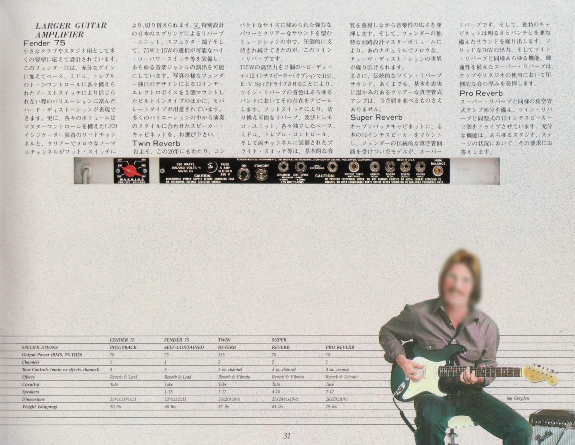 fender 1982年　カタログ　貴重 フェンダー カタログ 1982