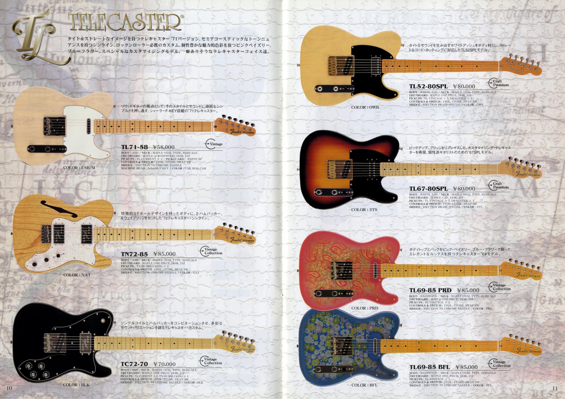 楽器カタログの世界 フェンダージャパン カタログ 2003 Page 6