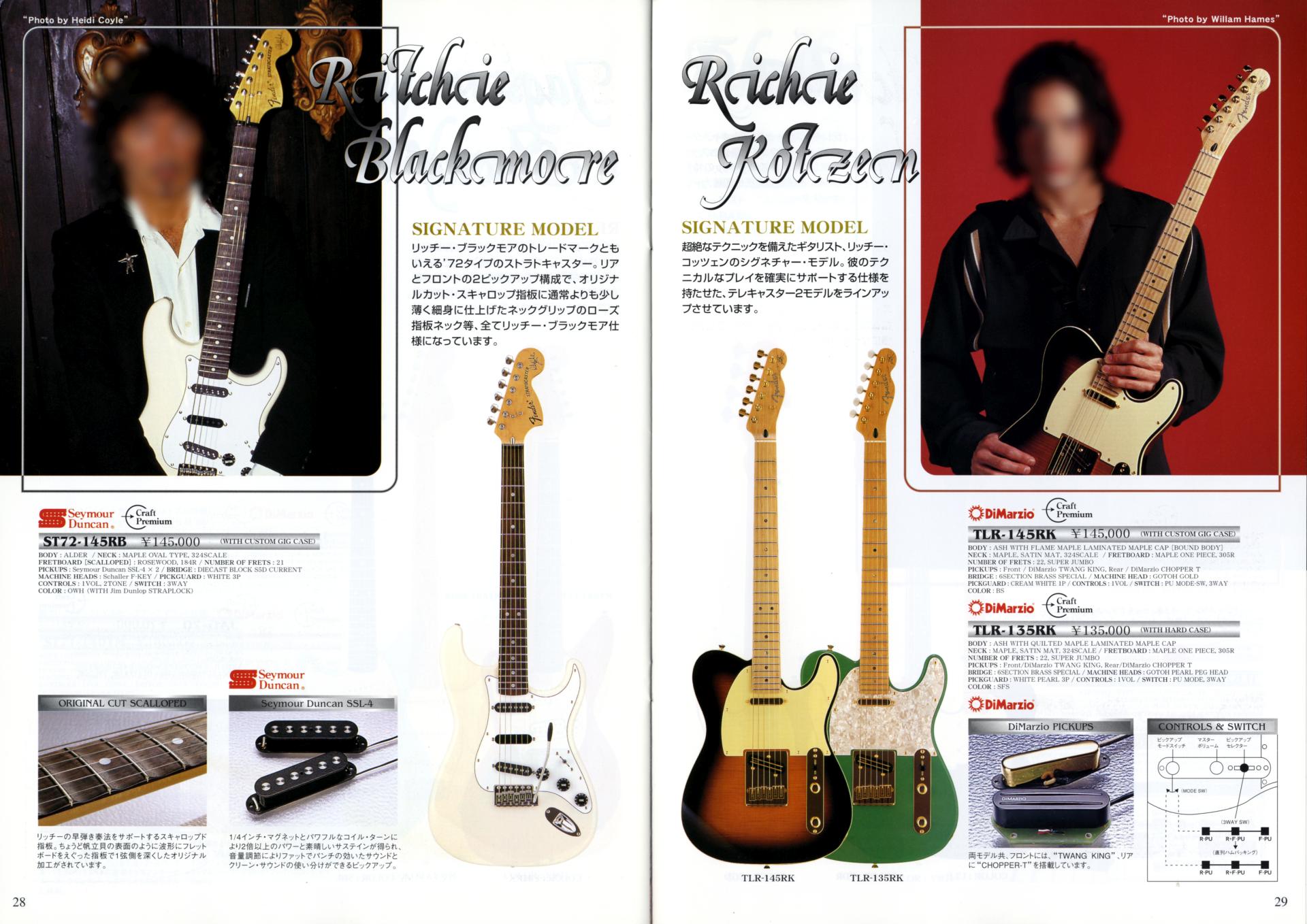 The World of Musical Instruments Brochures Fender Japan Catalog 2004