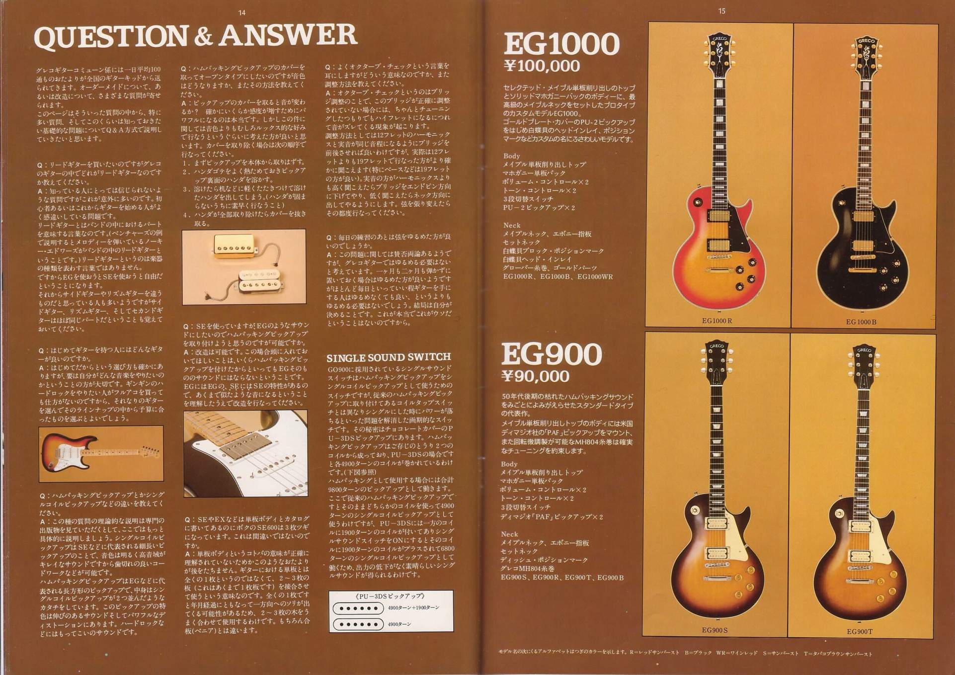 楽器カタログの世界 - グレコ ギターカタログ Vol.10 1979 Page 8
