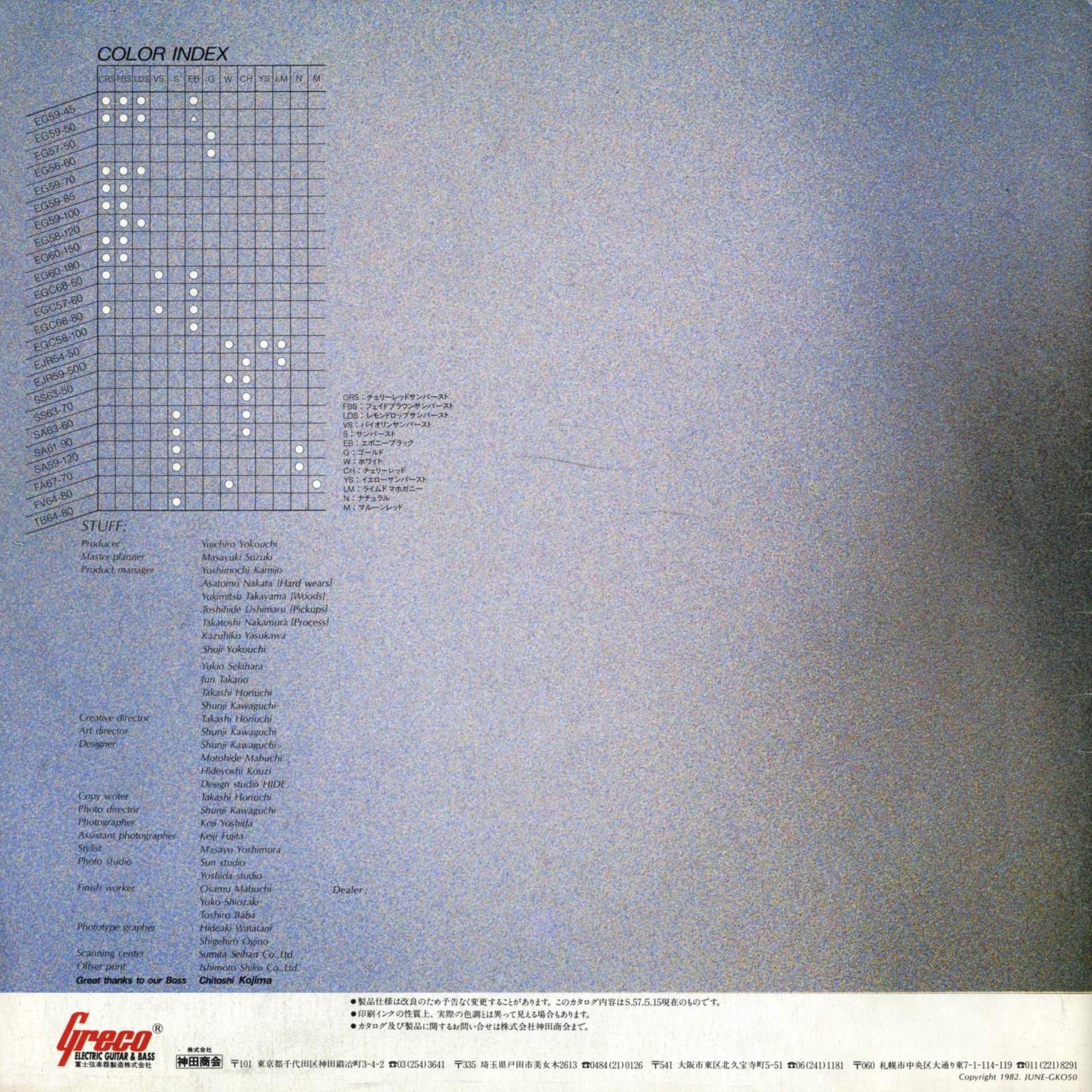 The World of Musical Instruments Brochures Greco Guitar Catalog Mint