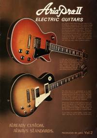 アリアプロ2 ギター＆ベースカタログ Vol.2 1976年