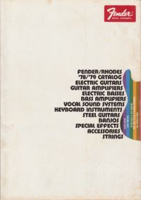 フェンダー エレキギター＆ベースカタログ 1979年