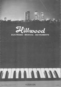 ヒルウッド キーボードカタログ 1977年